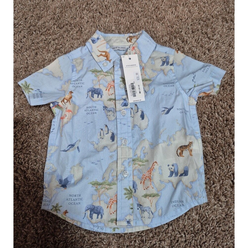 Janie and jack boys shirt size 6-12M nwt
